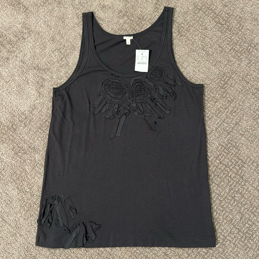NWT J. Crew Tank Top with Embelishment